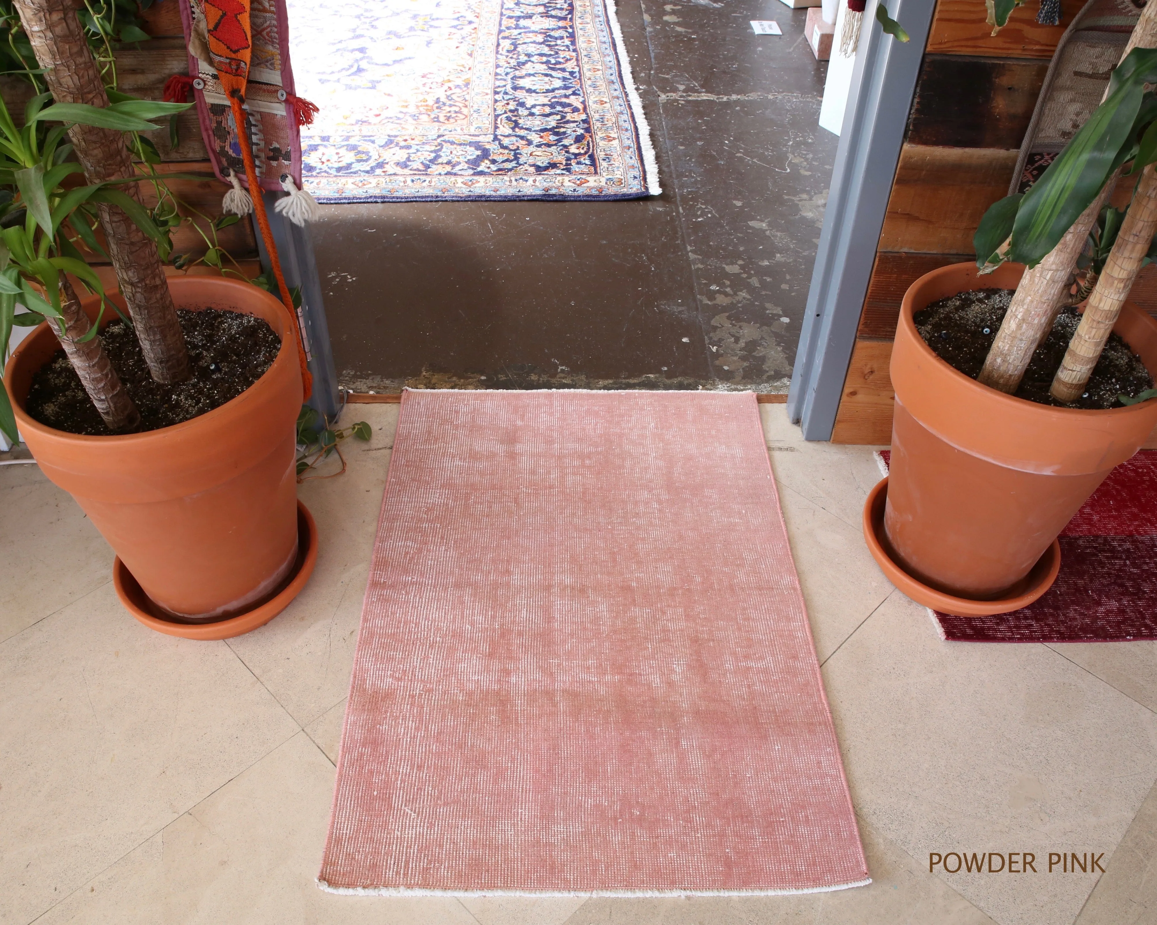 Vintage Mini Overdyed Turkish Rug 2.4ftx3.4ft