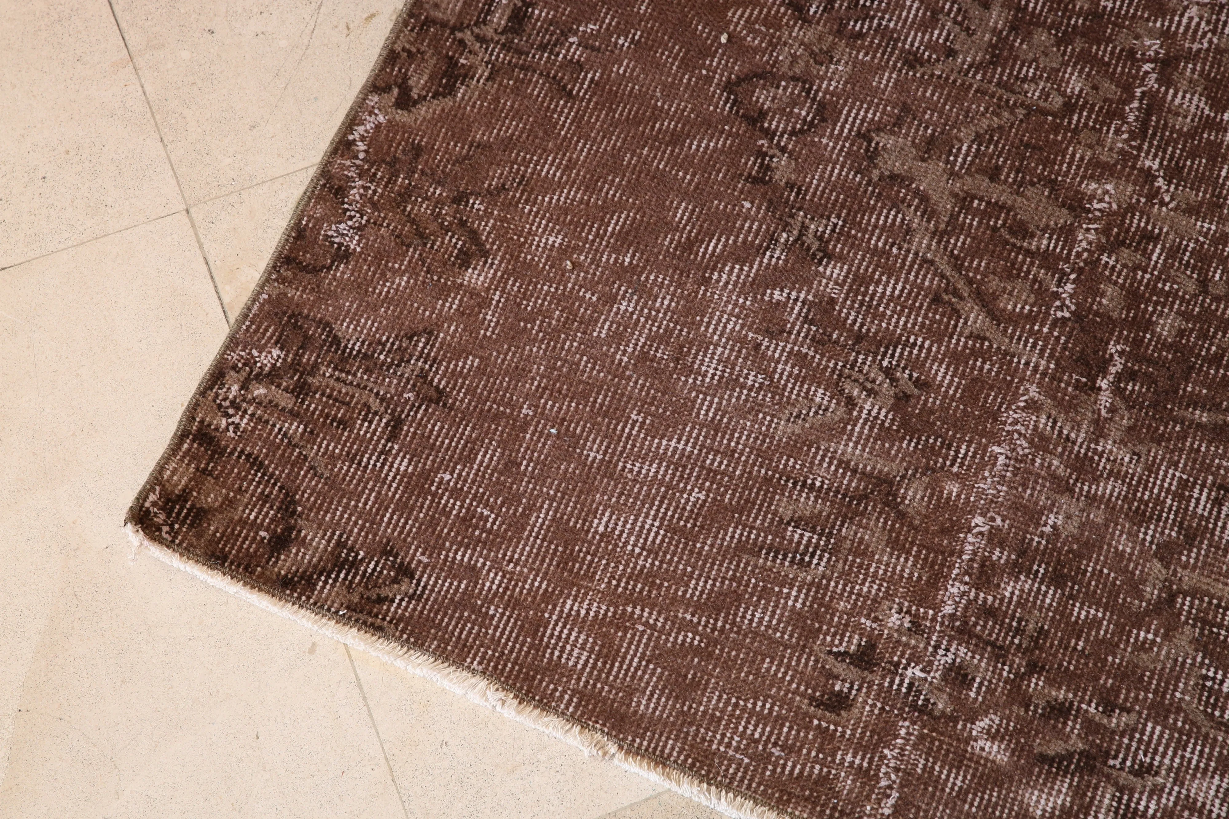 Vintage Mini Overdyed Turkish Rug 2.4ftx3.4ft