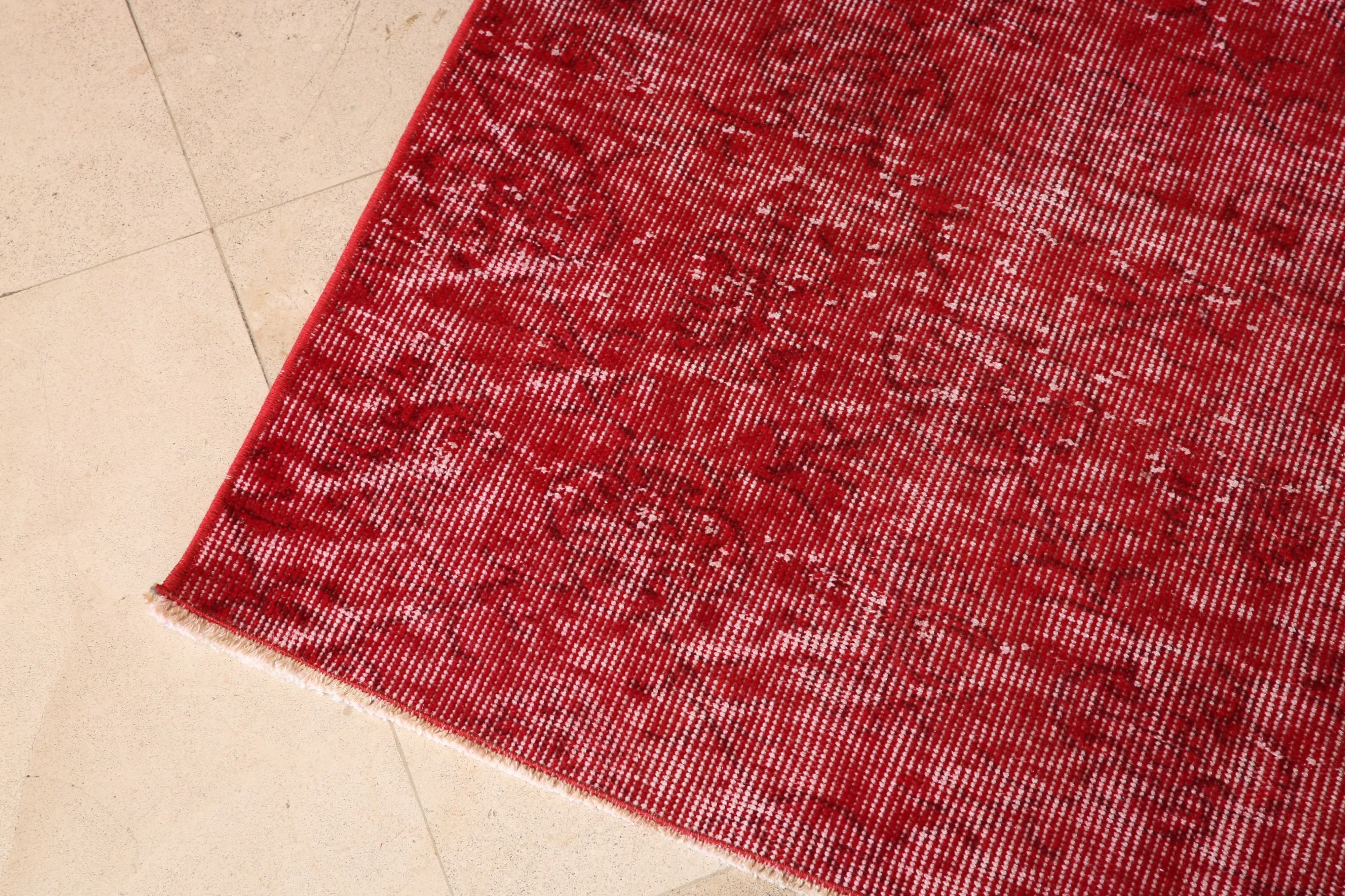 Vintage Mini Overdyed Turkish Rug 2.4ftx3.4ft