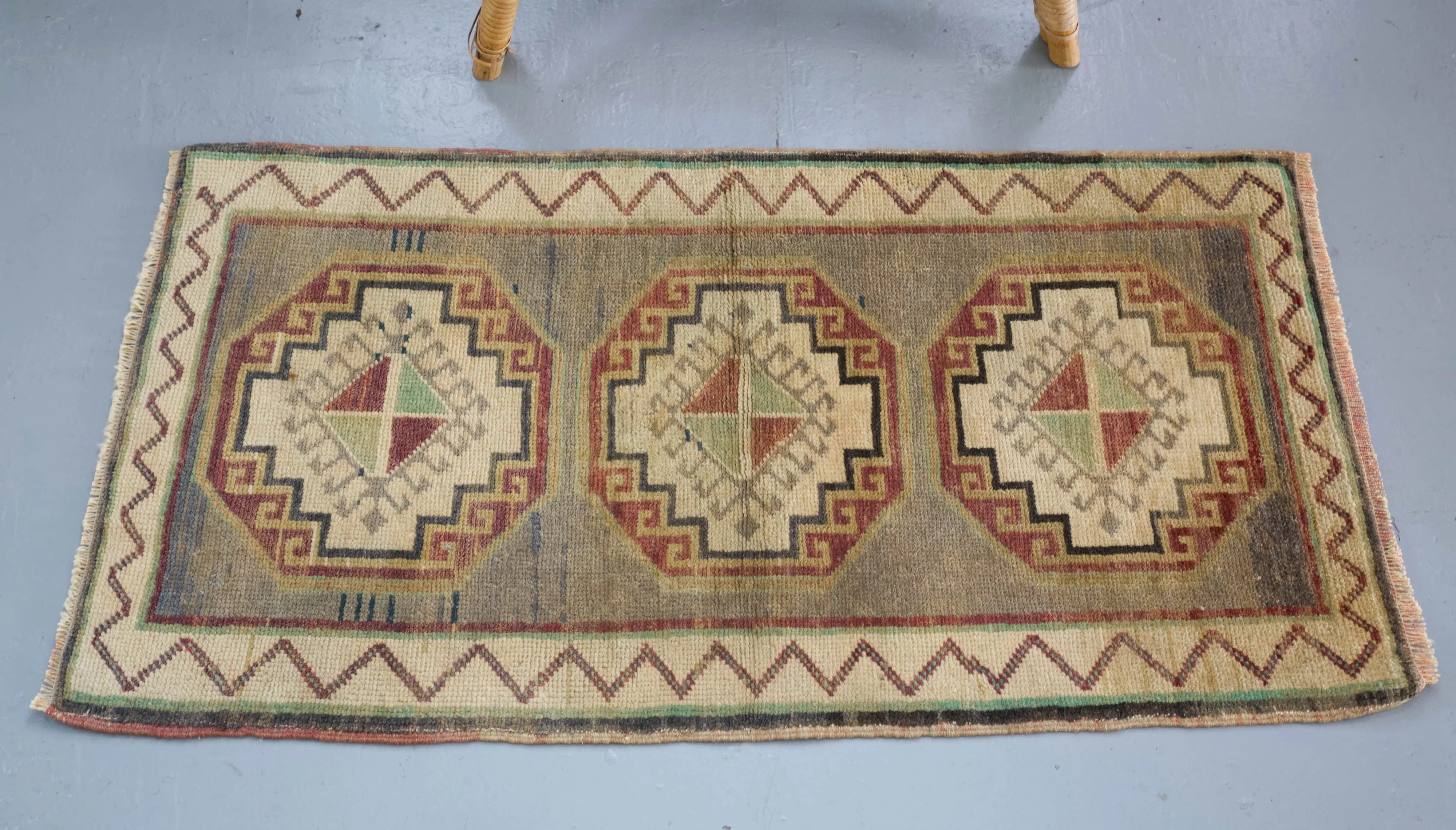Vintage Mini Turkish Rug