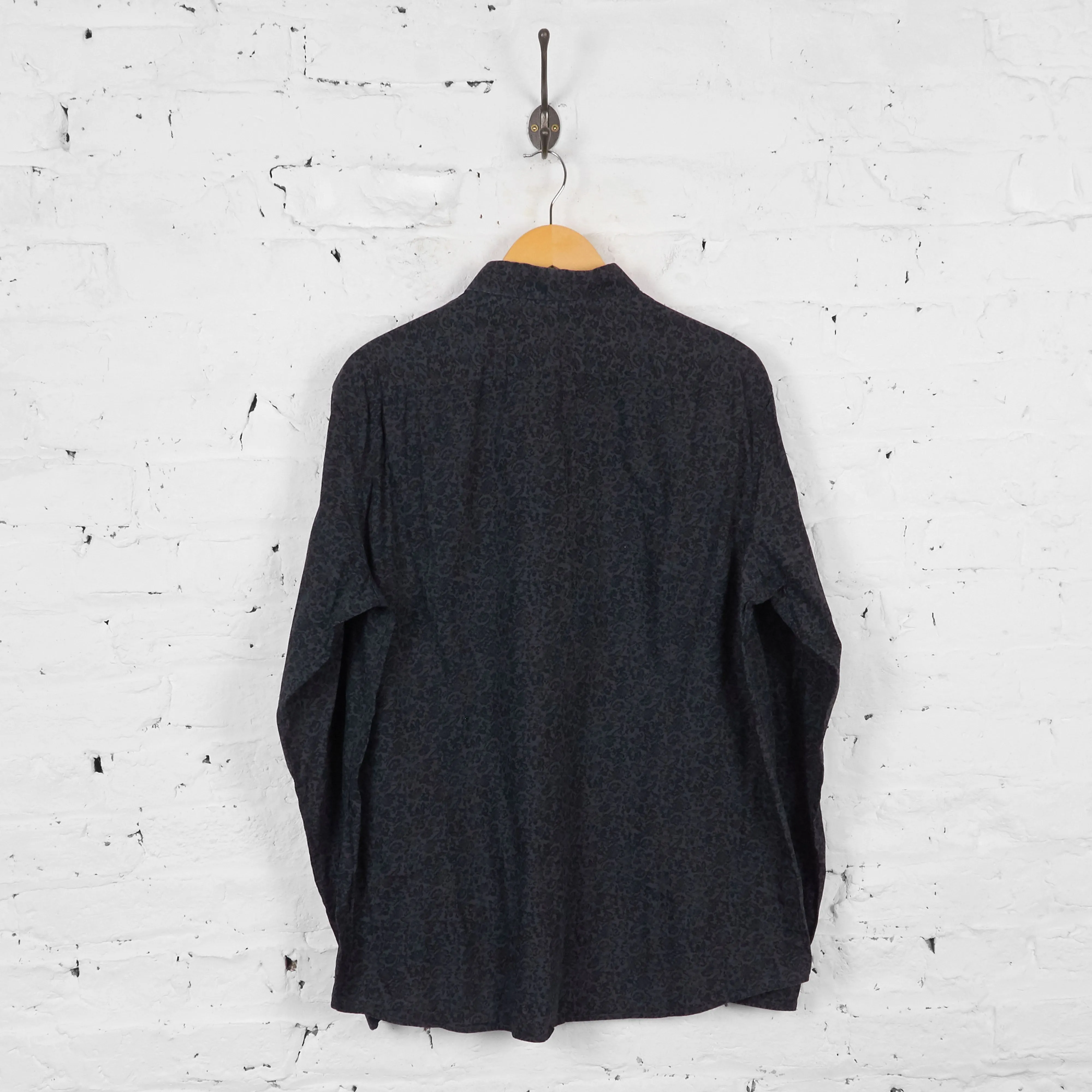 Vintage Patterned Shirt - Grey - XL
