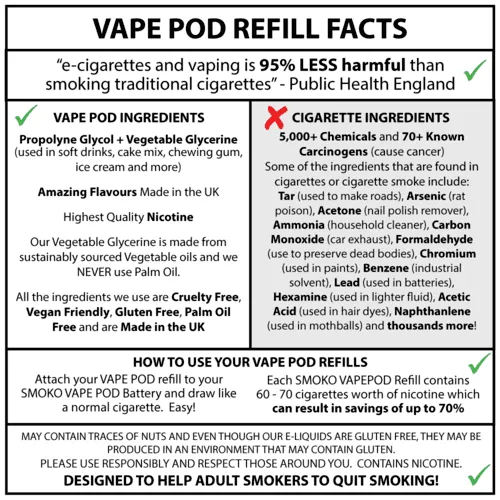 VIRGINIA ROLLING - SMOOTH VAPE POD REFILLS