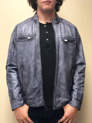 Washed Lamb Blouson Jacket