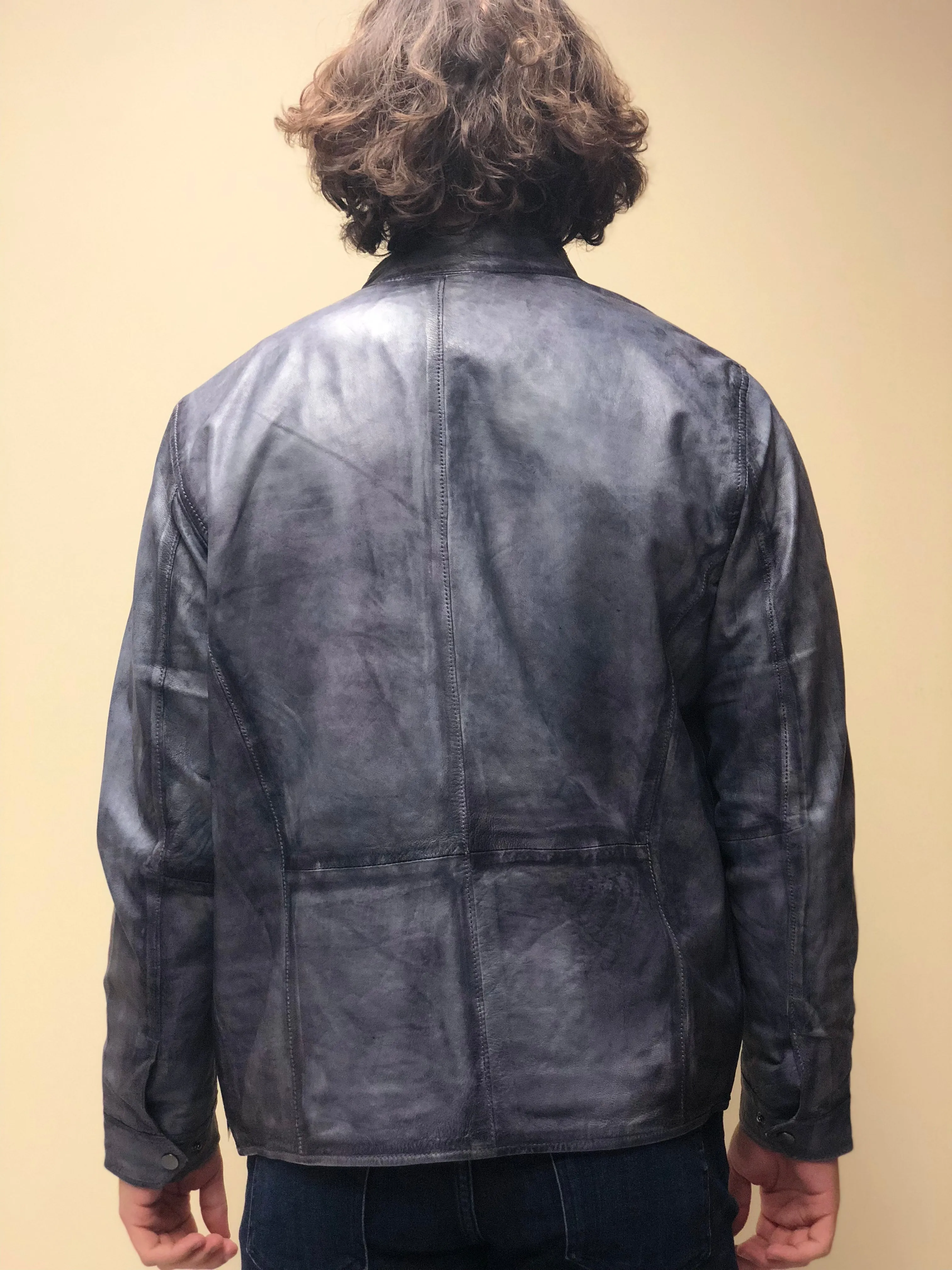 Washed Lamb Blouson Jacket