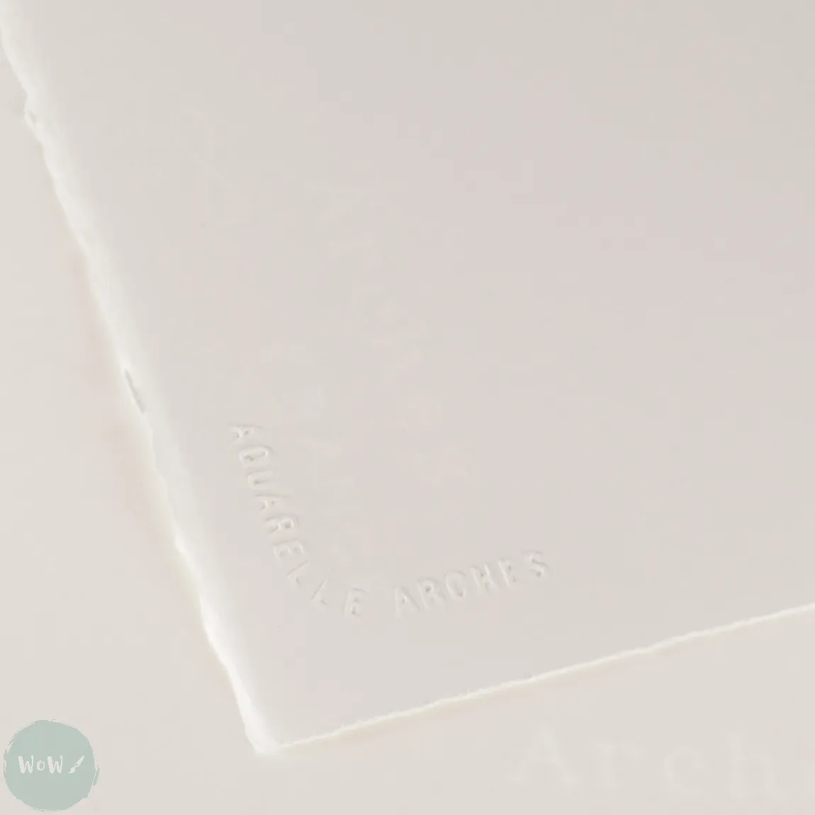 Watercolour Paper - BLOCK - ARCHES Aquarelle -  SATINE (HOT PRESSED / SMOOTH)  140 lb/ 300 gsm WHITE  18 x 26 cm, 7 x 10",