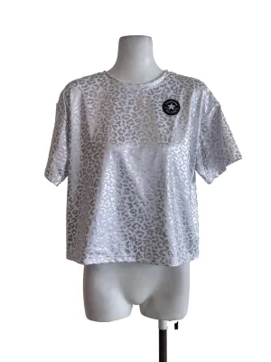 White Patterned Tee