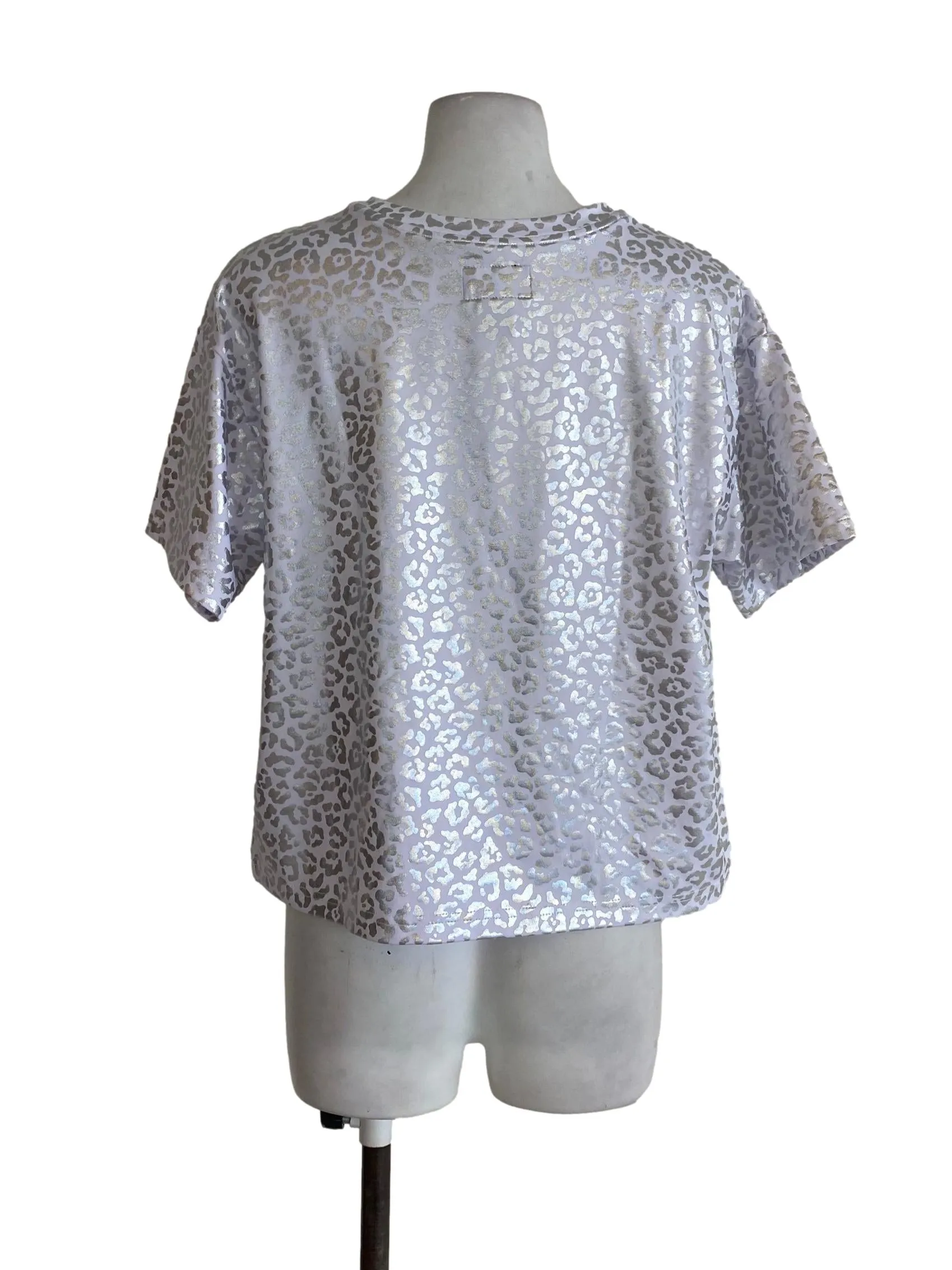 White Patterned Tee