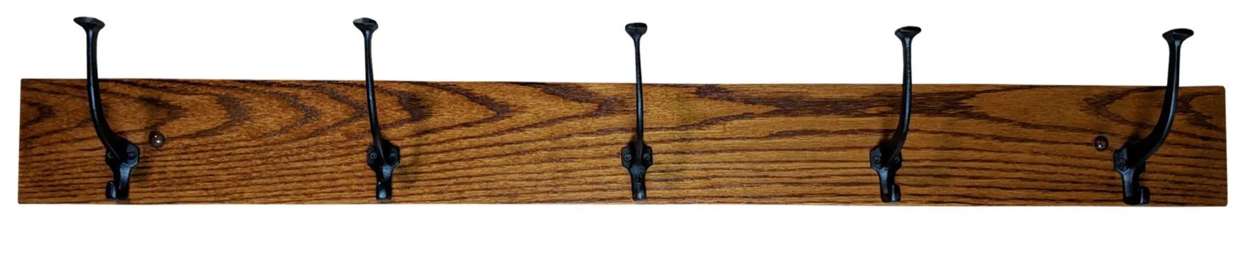 Wood Coat Rack Hanger Wall Mounted, Mission, 5 Hook, Oak Wood, Contact Us With Your Stain or Paint Choice, Custom Available