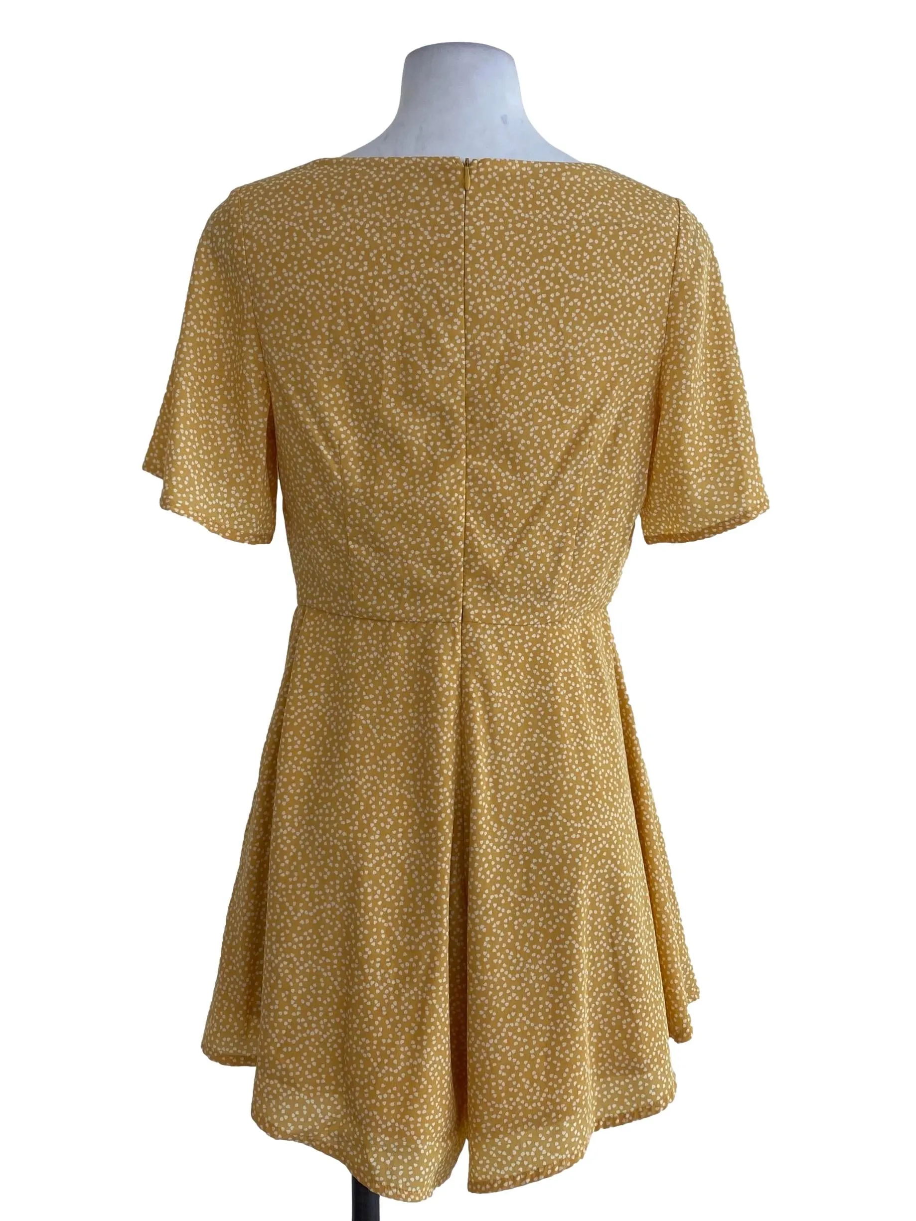 Yellow Patterned Romper